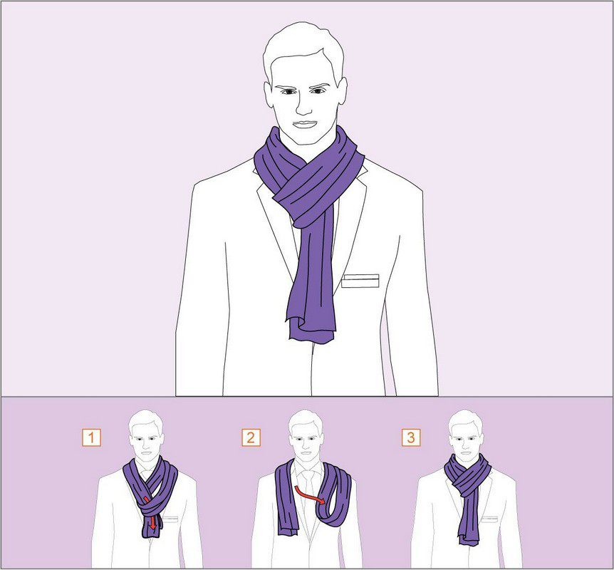 Как интересно завязать шарф, платок или палантин?